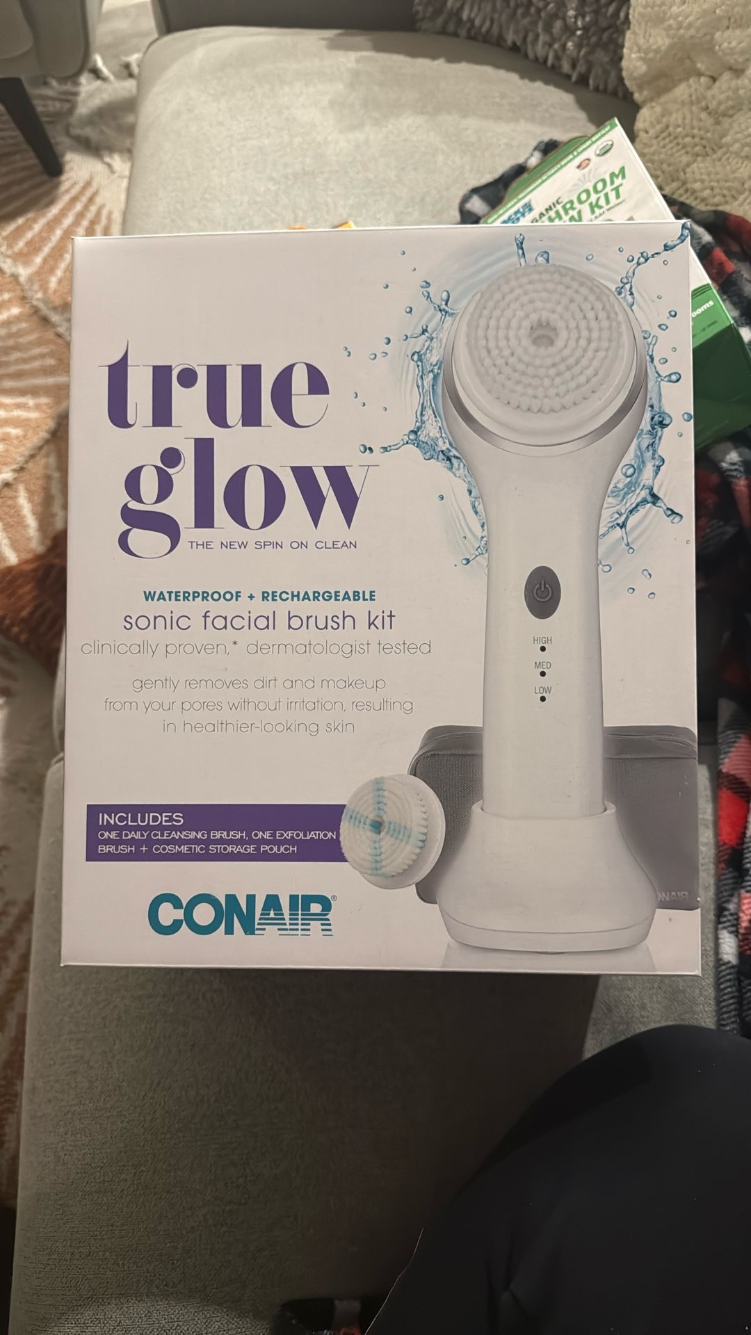 Conair True Glow Sonic Facial Brush Kit - New