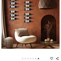 Wine Rack Wood Iron