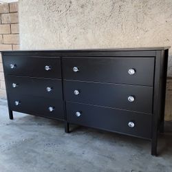 IKEA TARVA  DRESSER WITH CRYSTAL KNOBS 