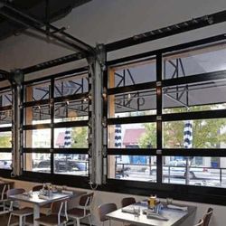 MODERN GLASS GARAGE DOORS!