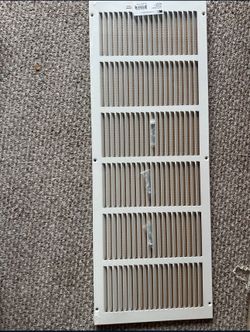 RELIABILT 30-in x 10-in Steel White Sidewall/Ceiling Grille