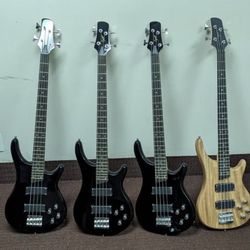 4 available Smiger  4 string bass guitars (Brand New!)