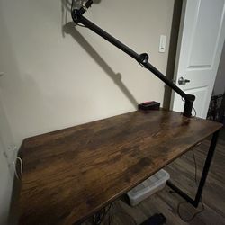 Wooden desk (mic not included)