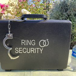 Wedding Ring security Briefcase & Handcuff 