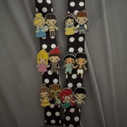 Disney Pins And Lanyard