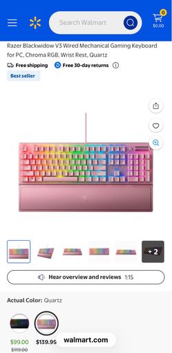 Razor Blackwidow V3 wired gaming keyboard