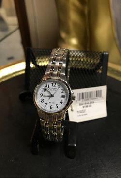 Women’s silver citizen echo drive watch brand new with tags