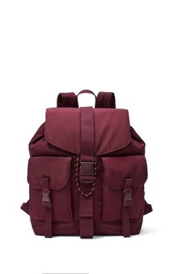 Pink Nylon Backpack