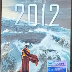 "2012" Blu-ray, 2009, 2-Disc Spcl Edition/Slipcover -DVD Cover Art+ Digital Copy