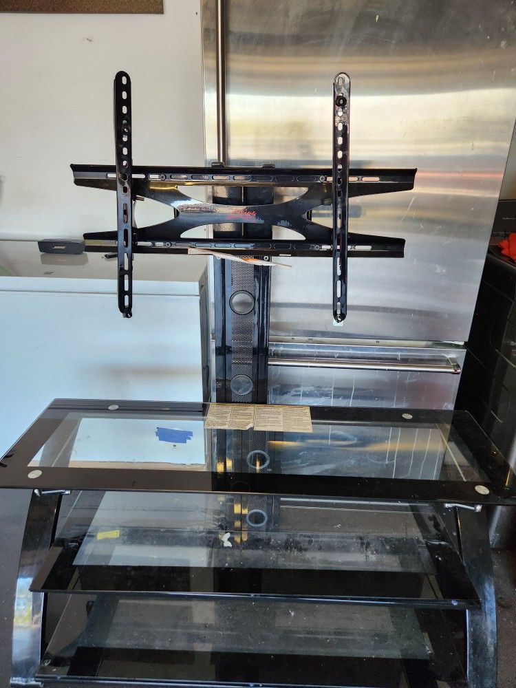 Z Line Design Glass TV Stand