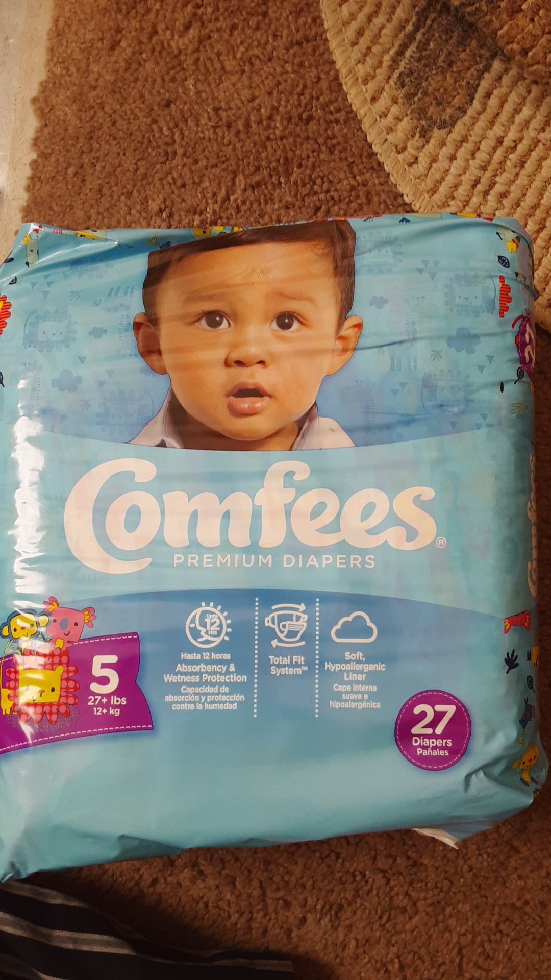Size 5 diapers comfees