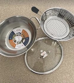 5712 olla multiusos de 10qt de acero inoxidable Triplay