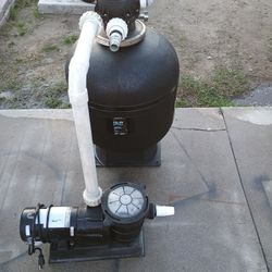Pool Filtration Pump And Ladder Combo 