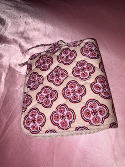 Vera Bradley Quilted Zip Pouch Floral Medallion Print