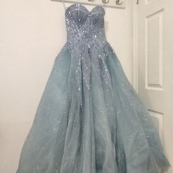 Light Blue Ballgown Prom/Quinciera