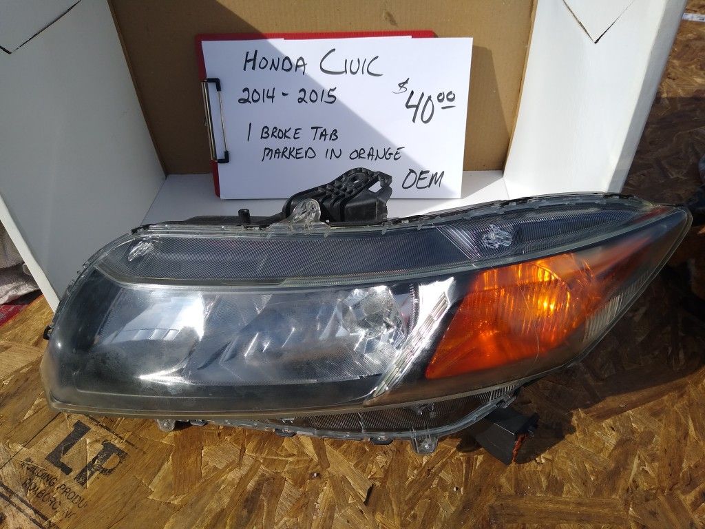Honda Civic headlight