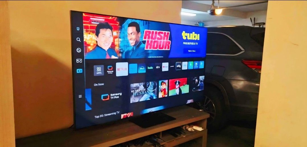 65 Inch QLED Q80D Samsung Smart TV 4K UHD with 120 Hz refresh rate. New in the box with warranty.