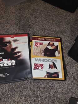 The Manchurian Candidate & Sister Act 1 & 2 DVDs