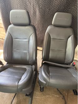 OEM GMC Denali Black Leather Seats