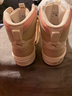 Puma Mid-Top Sneakers Pink Size 6.5 UK