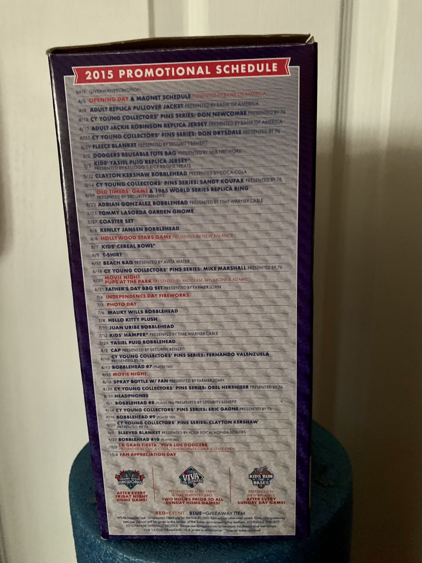 Clayton Kershaw Bobble head. CY Young Award.