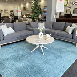 Grey Sectional With Power