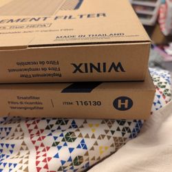 3x Genuine NIB Winix Replacement Filter H 116130