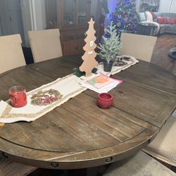 Living Spaces Jackson Gray Dining Room Set