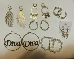 Variedad De Joyeria De Oro Laminado Y Acero Inoxidable 
