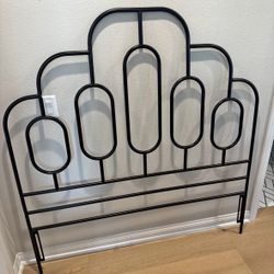 Full sized metal headboard - New From Model Home 