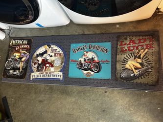 Metal Wall Vintage Pictures 