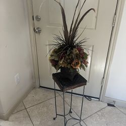 Plant Stand And Floral Arrangement Pick One !!!!