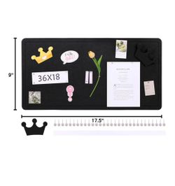 Black Felt Pin Board