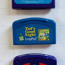 LeapFrog Leap Pad  Learning Systems. Lot Of 3 Game Cartridges.