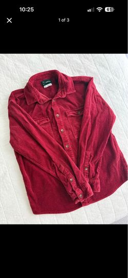Men’s Red Corduroy Shirt