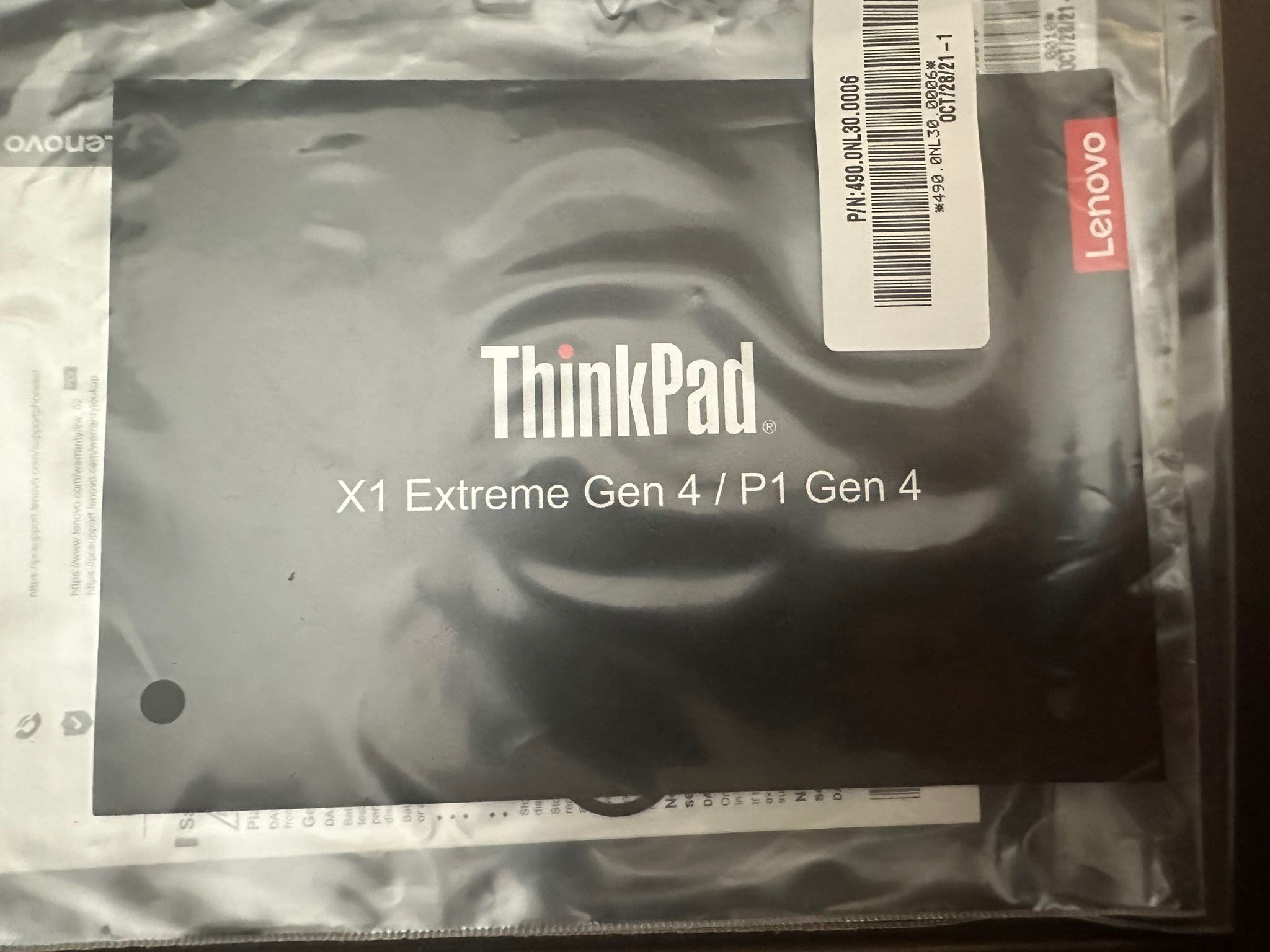 Thinkpad x1 extreme gen 4 black weave