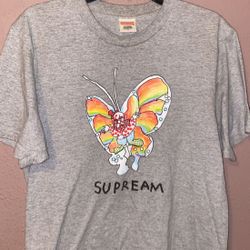 SS16 Supreme Gonz Butterfly Tee Gray Medium