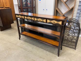 THEODORE ALEXANDER Atelier de la Madeleine Multi-Wood Sofa Table