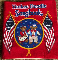 Yankee Doodle Song Fabric Book Vintage Rate Find Handmade New