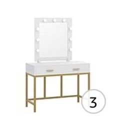 Women, Dresser Desk Vanity. White