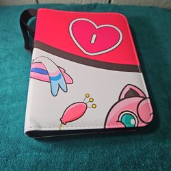 TCGAMES Pokemon Card Binder 4 Pocket 55 Page 440 Card Capacity Pink