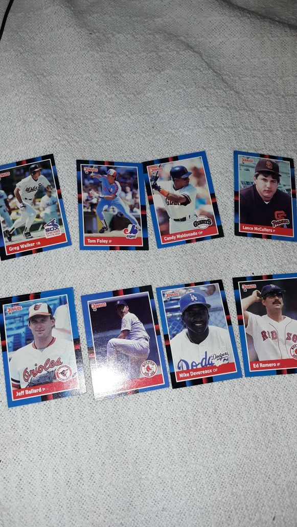 9 1988 donruss baseball cards