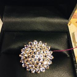 14k Yellow Gold Tanzanite Cocktail Ring