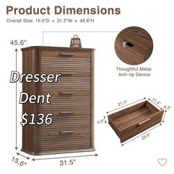 😀 Modern Drawer Storage Organizer ,5 Drawers Dresser for Bedroom, Living Room, 👀please check photo 7&8 for those surface scratch