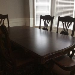 Cherry Wood Dining Room Set