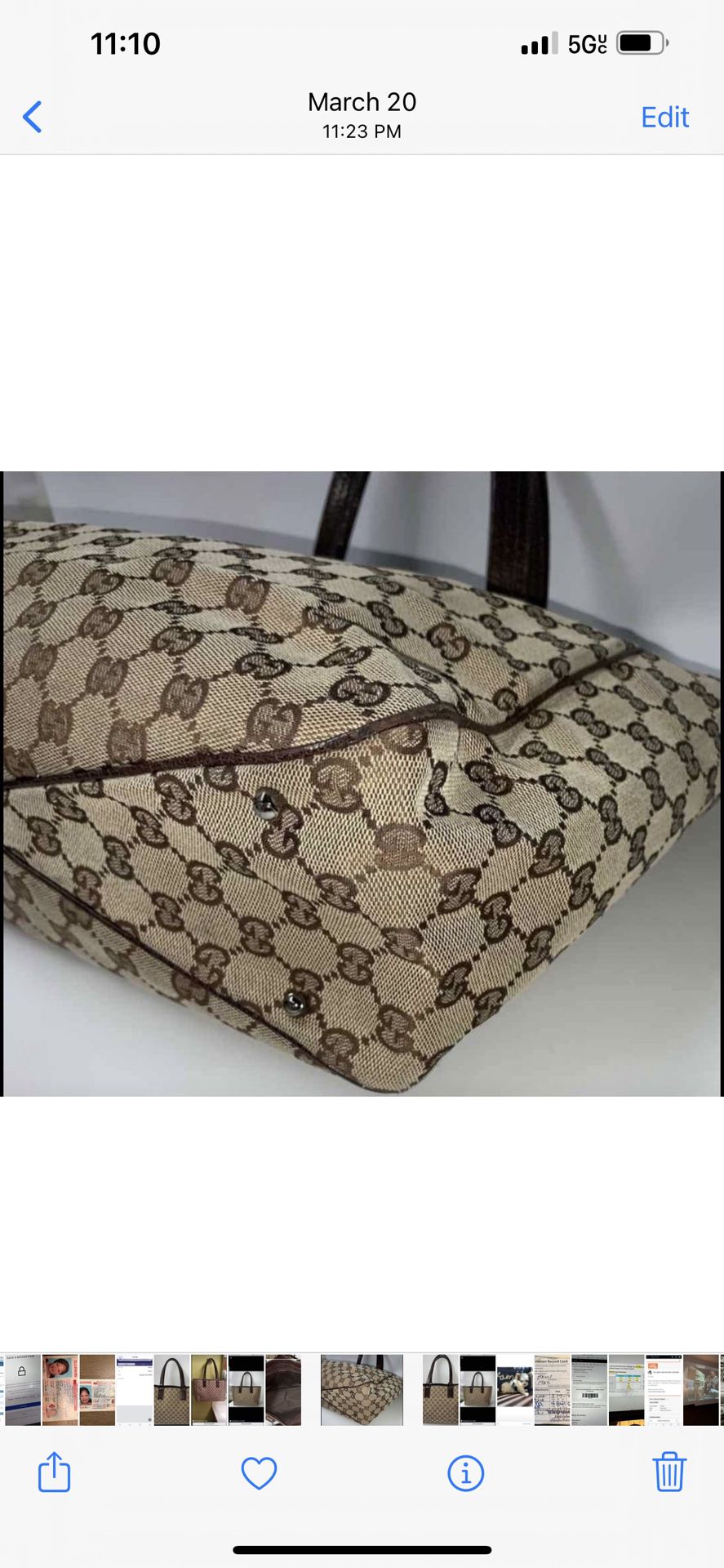 Gucci Med Tote Bag