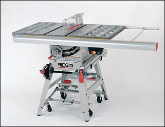 New Rigid TS-2424 Professional Cast Iron table Saw with herculift system!
