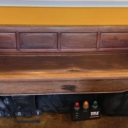 Antique Ming-style solid rosewood bench