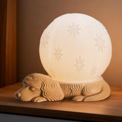 Cute dog lamp