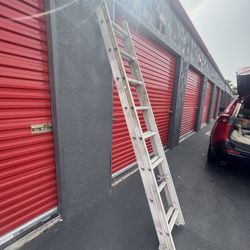 16 foot aluminum extension, ladder, sturdy and lightweight